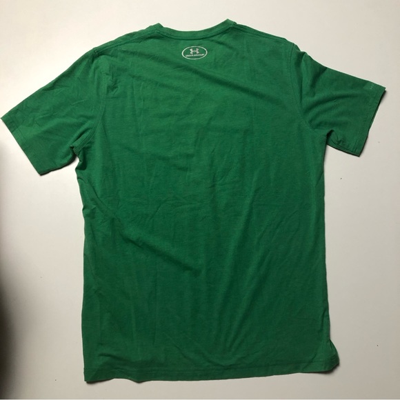 Under Armour Loose Fit Heatgear Mens Green T-shirt Large - Picture 3 of 3